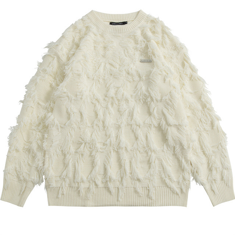 Japanese Brand Streetwear Vintage - 남성용 하라주쿠 빈티지 레트로 일본 니트
