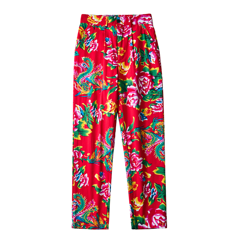 Streetwear Brand With Flowers - 남성용 중국 스타일 인기 바지, 하이