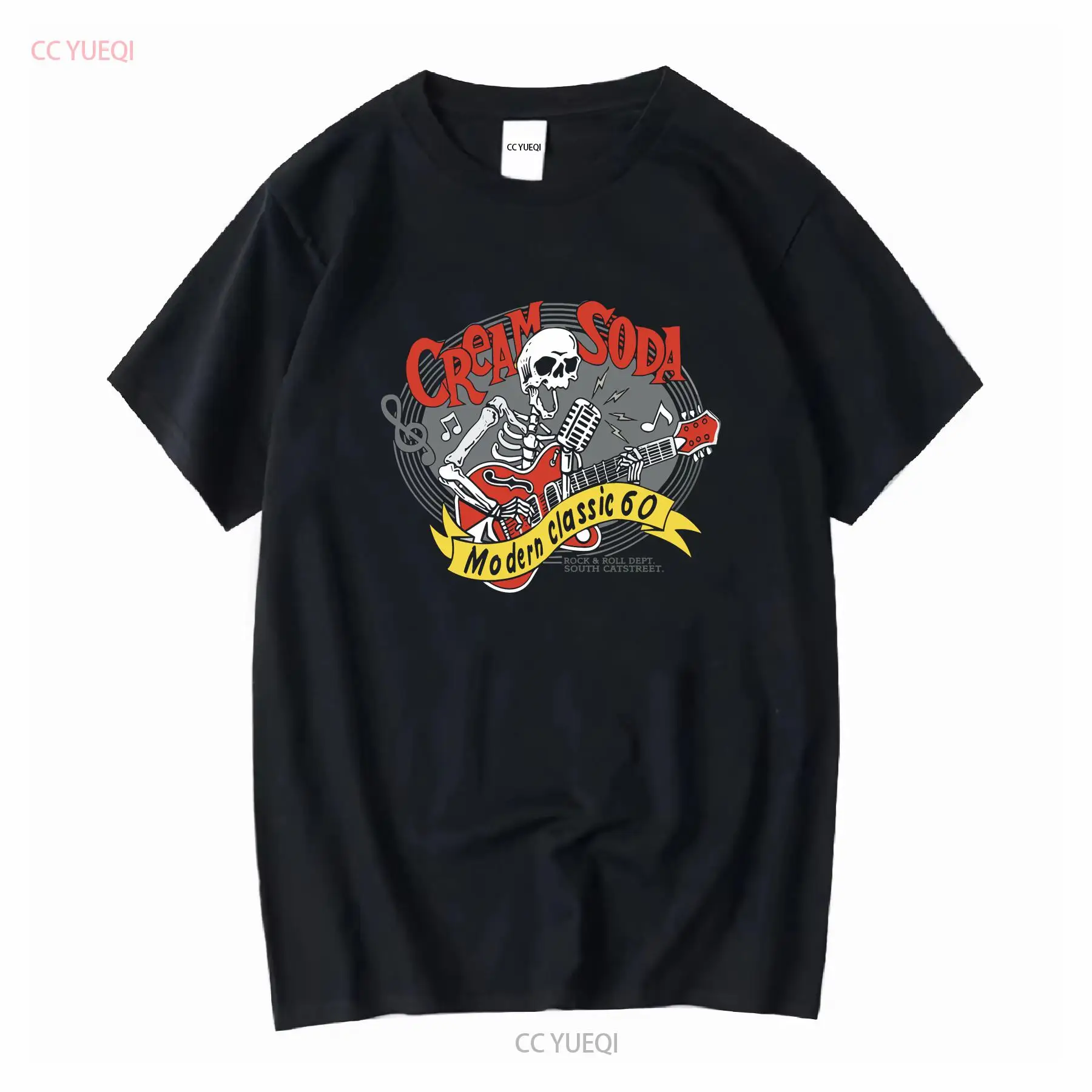 Brand Of Streetwear - 크림 소다 록 롤 티셔츠 일본
