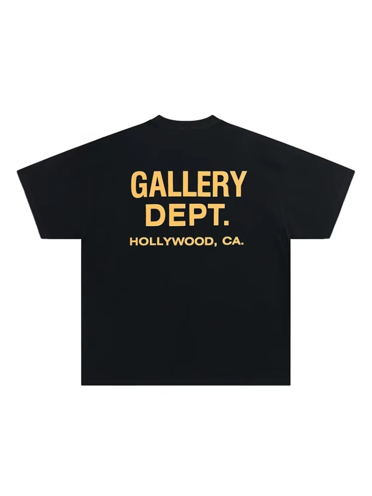 Yellow Streetwear Brand - 옐로우 로고 트렌디 럭셔리 브랜드 티셔츠