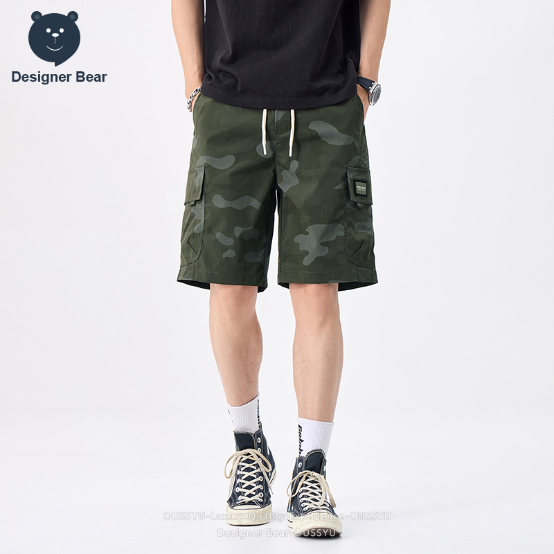 브랜드 의류 여름 카고 카모 반바지 남성 멀티 포켓 배 - Brand Of Streetwear 리뷰 및 가격
