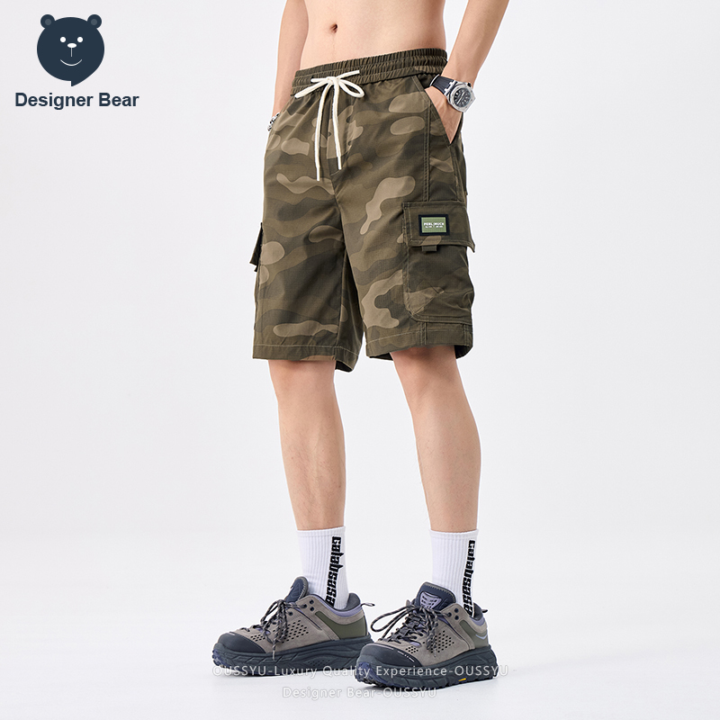 브랜드 의류 여름 카고 카모 반바지 남성 멀티 포켓 배 - Brand Of Streetwear 리뷰 및 가격