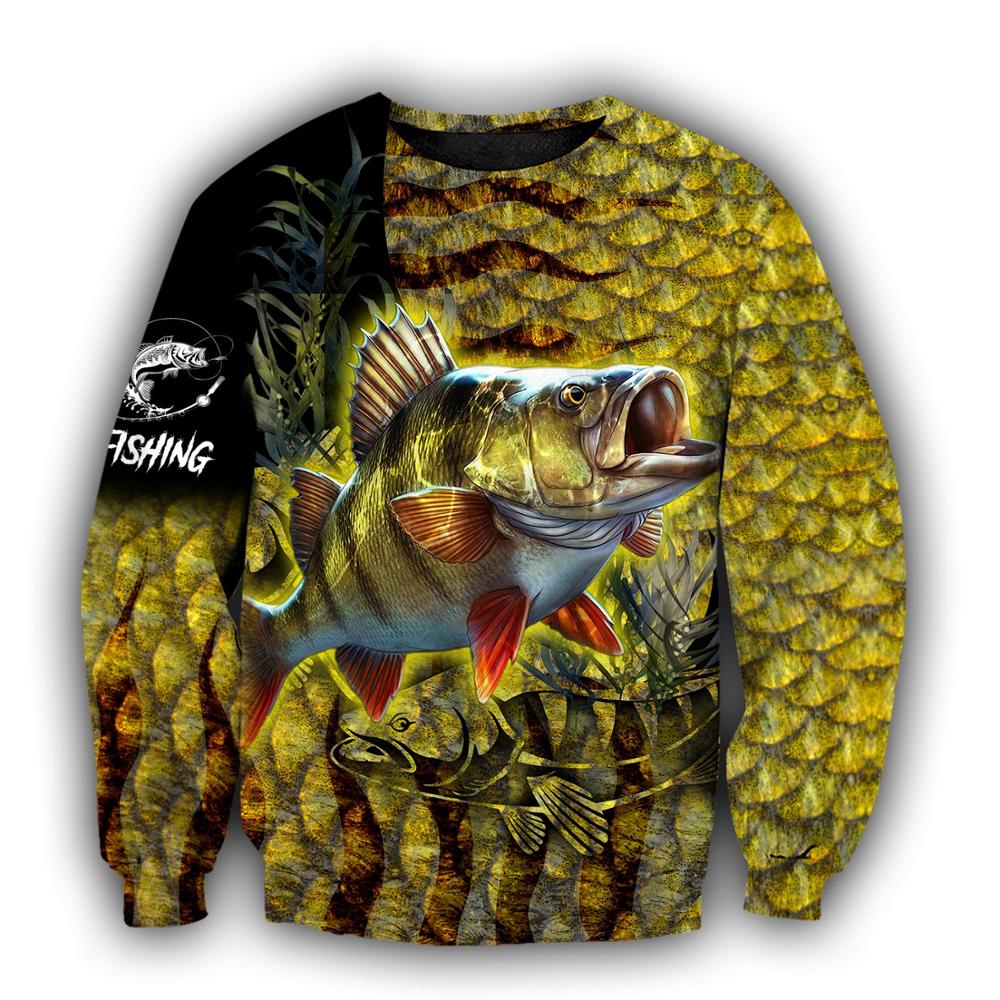 브랜드 후드 노란색 퍼치 낚시 피부 3D 인쇄 남성 지 - Yellow Streetwear Brand 리뷰 및 가격