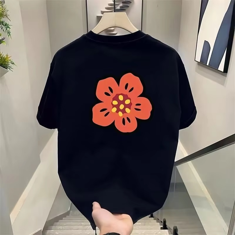 2026 만화 꽃 티셔츠 남성 여성 코튼 티셔츠 반팔  - Streetwear Brand With Flowers 리뷰 및 가격