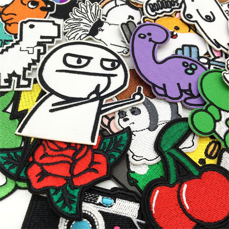 10/15pcs 아민 패치 많은 자수 패치 의류 아플리 - Streetwear Brand Stickers 리뷰 및 가격