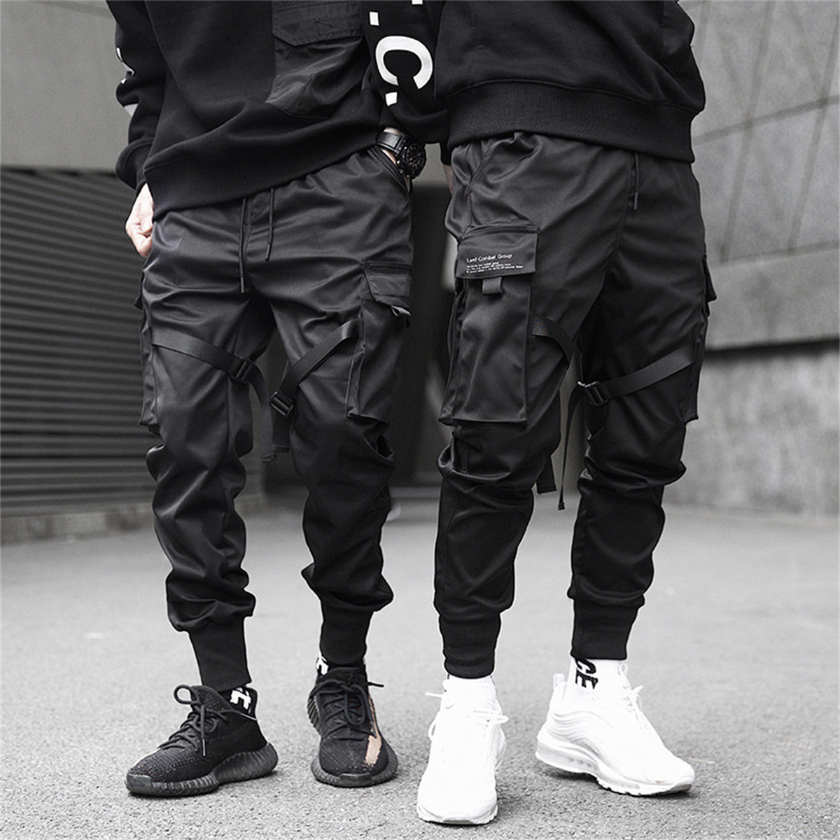 블랙 힙합 카고 바지 여름 다목적 패션 브랜드 바지 패 - Streetwear Brand Clothing 리뷰 및 가격