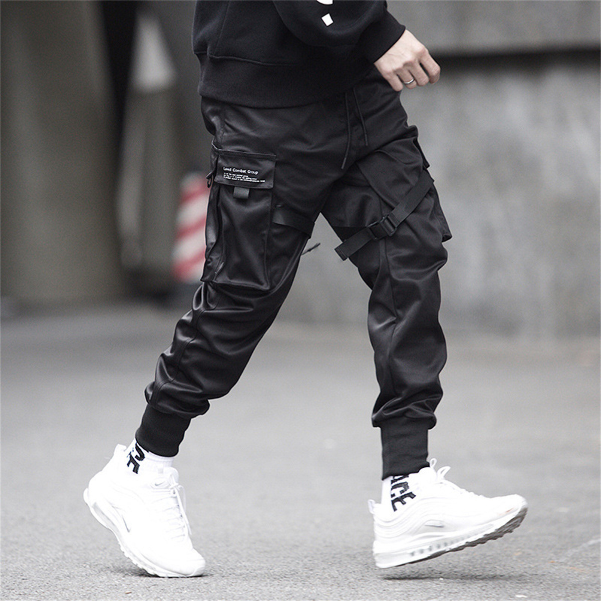 블랙 힙합 카고 바지 여름 다목적 패션 브랜드 바지 패 - Streetwear Brand Clothing 리뷰 및 가격