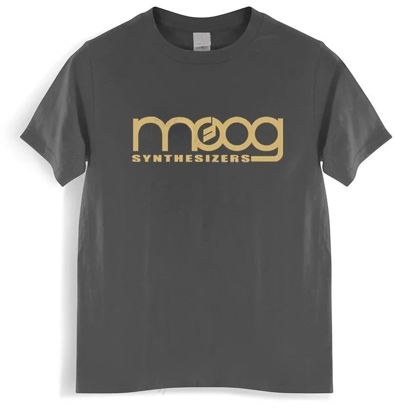 Moog 신시사이저 블랙 프린트 티셔츠 남녀공용, 코튼 - Streetwear Brand Clothing 리뷰 및 가격
