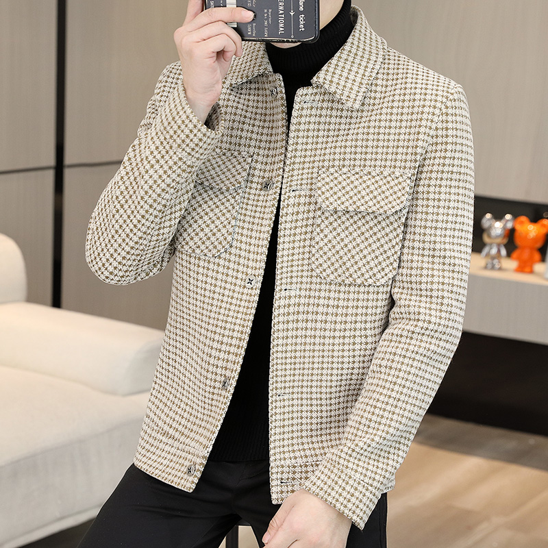 브랜드 겨울 격자 무늬 모직 재킷, 두껍고 따뜻한 캐주 - Streetwear Brand Clothing 리뷰 및 가격