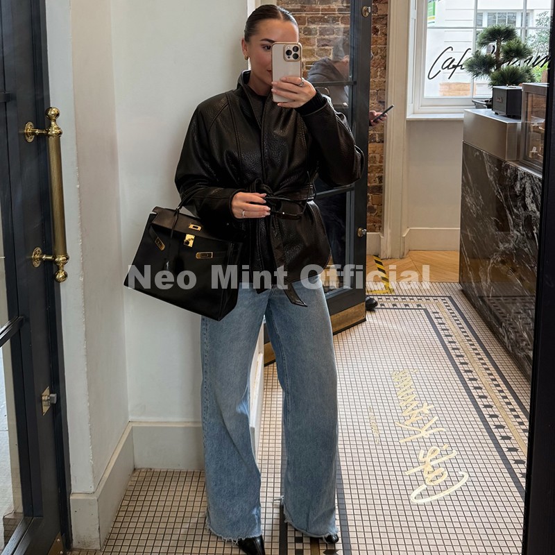 네오 민트 트렌디 2026 블랙 숄칼라 인조가죽 코트  - Brand Of Streetwear 리뷰 및 가격