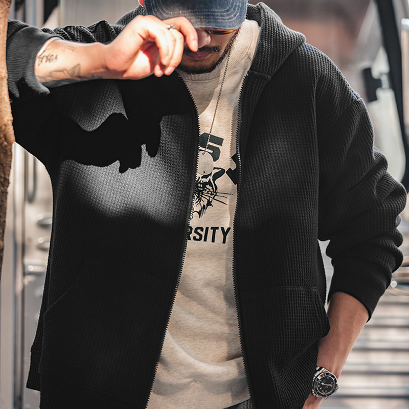 Maden 남성용 일본 빈티지 회색 와플 후드, 브랜드 - Japanese Brand Streetwear Vintage 리뷰 및 가격