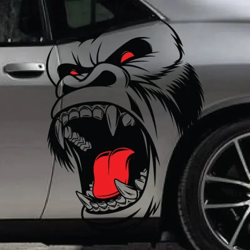 고릴라 킹콩 디자인 자동차 스티커 SUV 대형 사이드  - Streetwear Brand Stickers 리뷰 및 가격