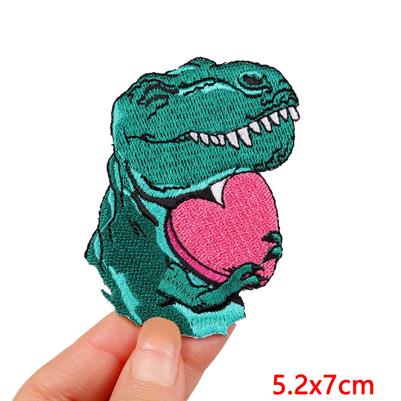 귀여운 동물 공룡 패치 아이언 의류에 대한 수 놓은 만 - Streetwear Brand Stickers 리뷰 및 가격